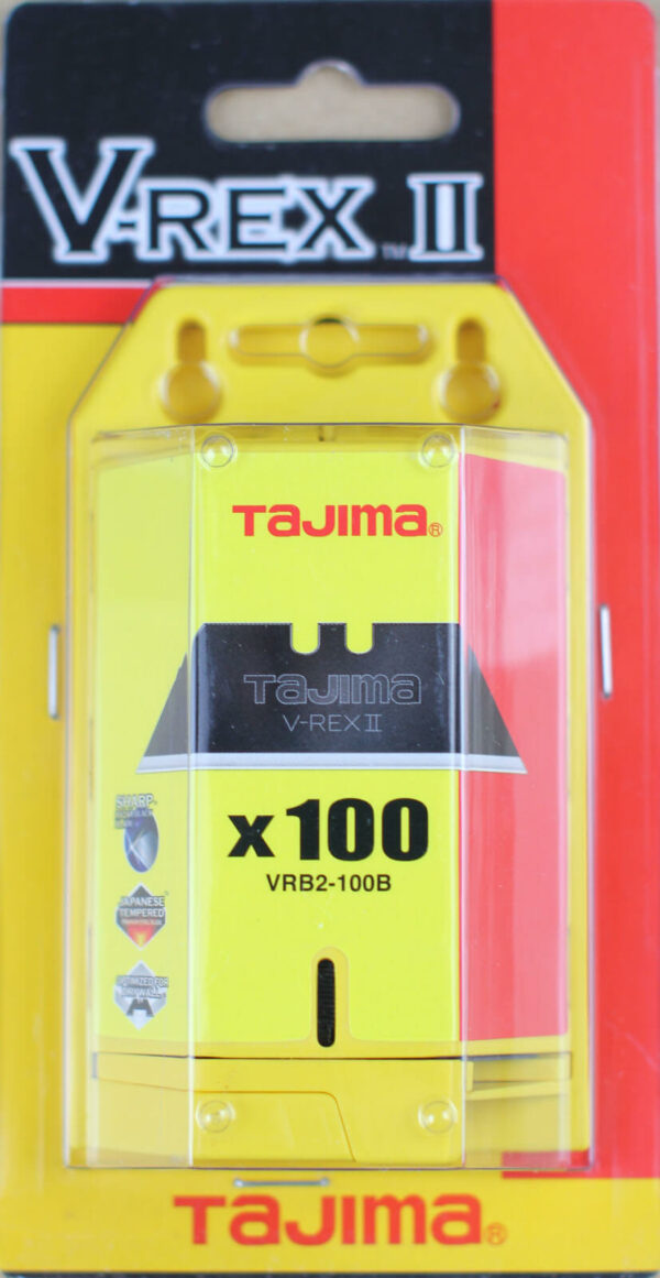 K015 Trapezklinge black Razar Tajima VRB V-REX Verpackung 100 Klingen CURT-tools