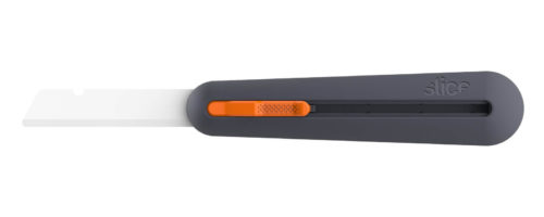 Keramik-Sicherheitsmesser manuell lang 10559 – Keramik-Sicherheitsklinge, 8cm Schnitttiefe, Kunststoffgehäuse