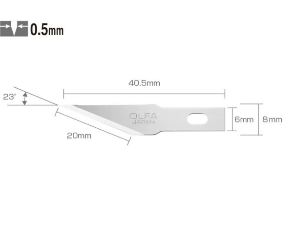 K092 Ersatzklinge Skalpell Entgrater Bastelmesser OLFA SK-4 Maße CURT-tools