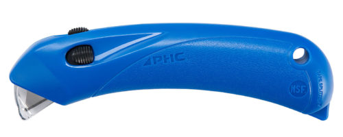 Sicherheitsmesser PHC RSC 432 – vollautomatischer Klingenrückzug, 1cm Schnitttiefe, Kunststoffgehäuse