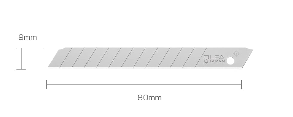 KAB Olfa 9mm Cuttermesser Klinge silber 60_900