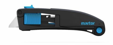 Sicherheitsmesser Martor Secupro Maxisafe – vollautomatischer Klingenrückzug, 2cm Schnitttiefe, Kunststoffgehäuse