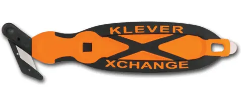 Sicherheitsmesser Klever XChange Breit – verdeckt liegende Klinge, 7mm Schnitttiefe, Kunststoffgehäuse