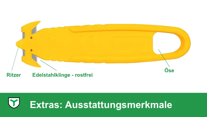 SicherheitsmesserTovia BoxCutter technische Daten