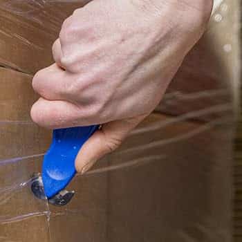 Stretch- & Schrumpffolie — Sicherheitsmesser Klever Koncept im Einsatz