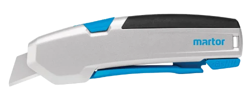 Sicherheitsmesser Martor Secupro 625 – vollautomatischer Klingenrückzug, 2cm Schnitttiefe, Metallgehäuse