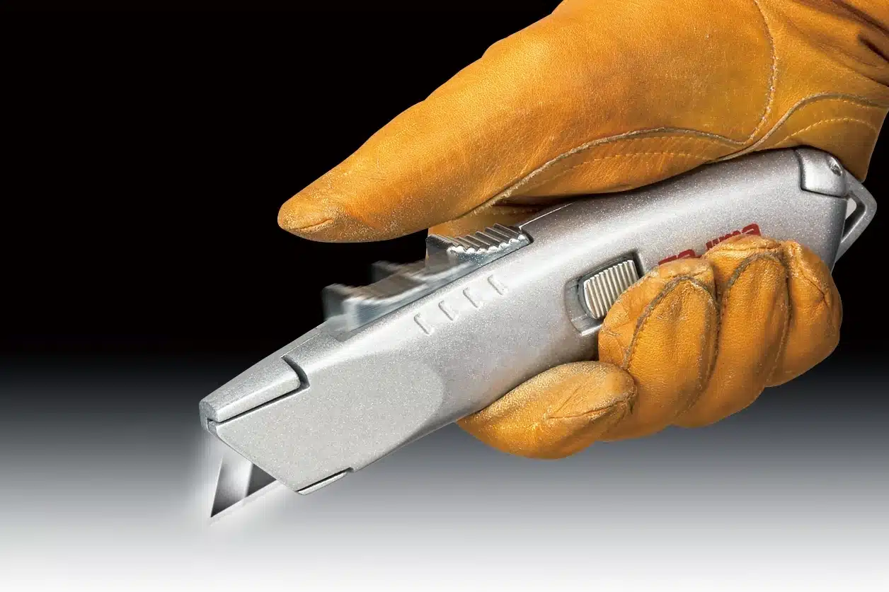 Tajima VRex 103 Sicherheitsmesser aus Aluminium mit Trapezklinge